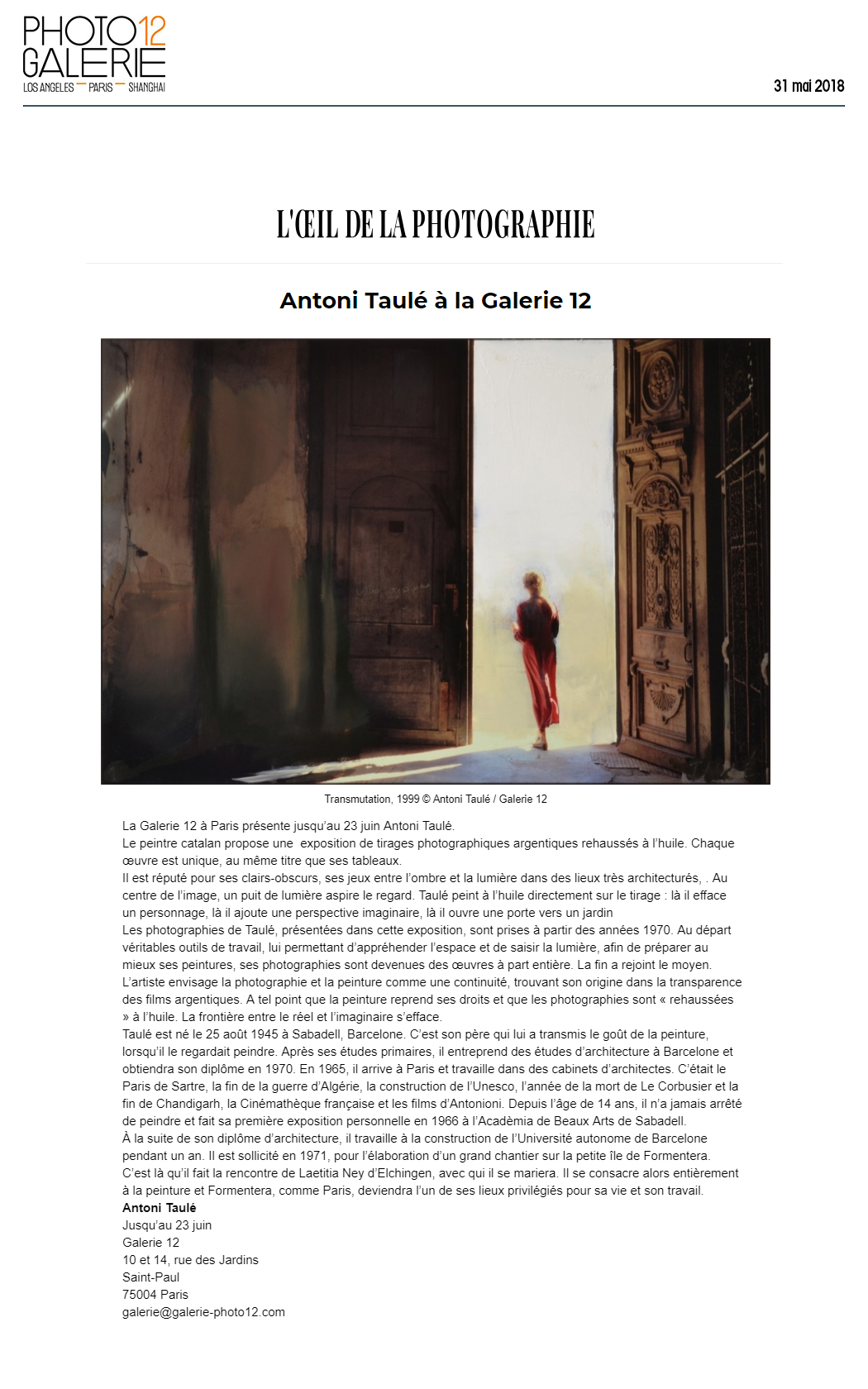 安东尼 塔尔勒 Antoni Taule Photo12 画廊